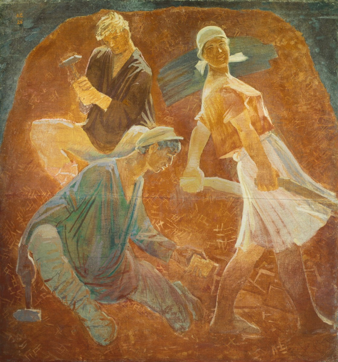 Щебенщики, Aleksandr Nikolaevich Samokhvalov, 1926
