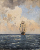 Парусник в море