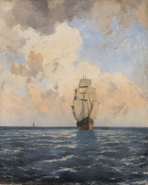 Парусник в море