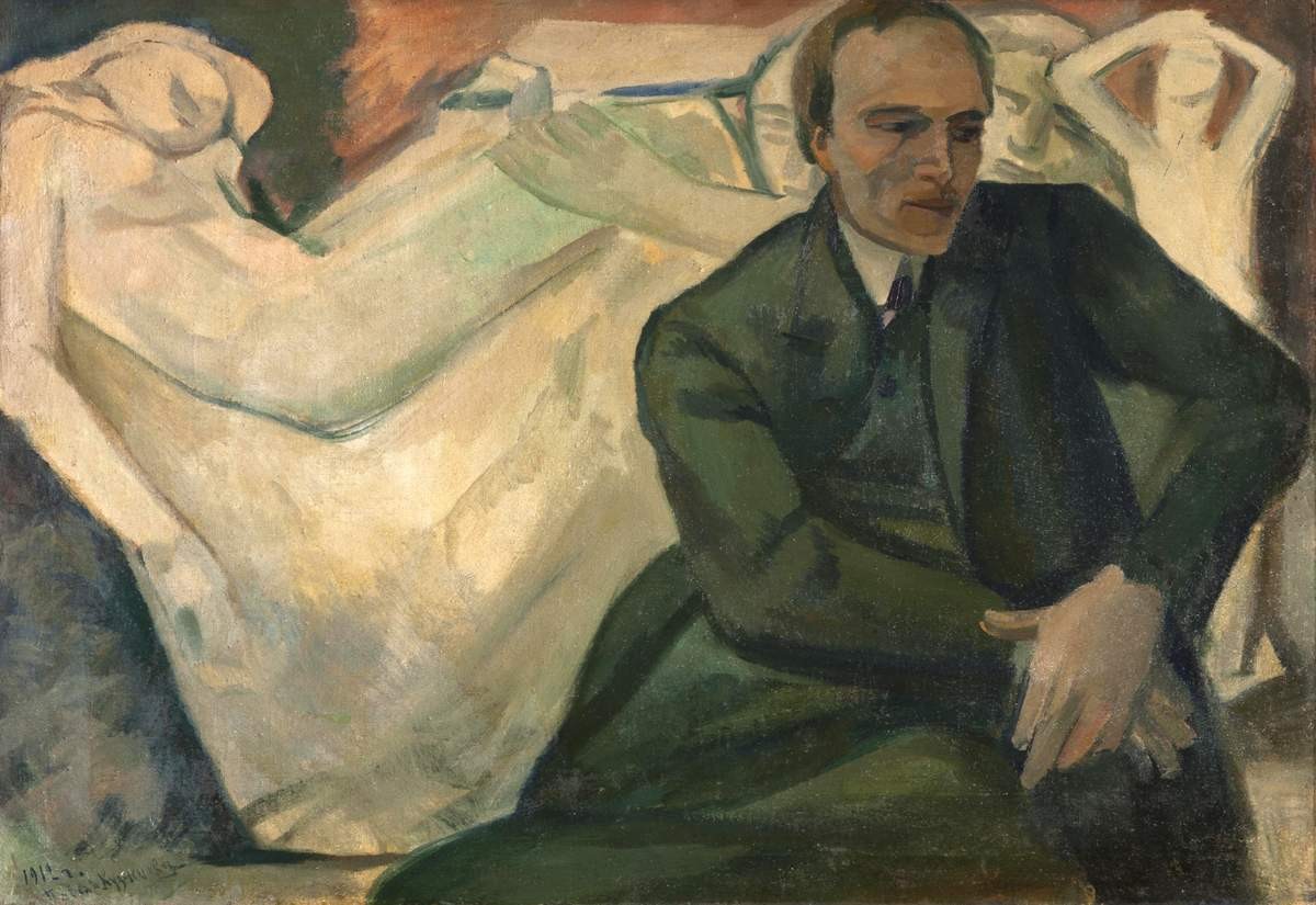 Портрет А. Т. Матвеева, Pavel Kuznetsov, 1912