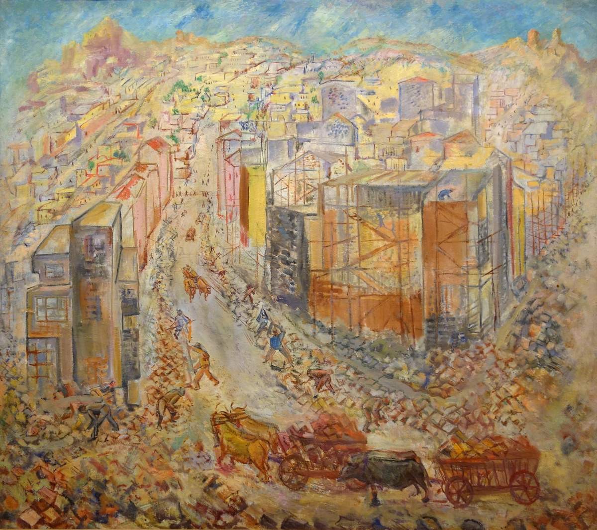 Строительство в Армении, Pavel Kuznetsov, 1931