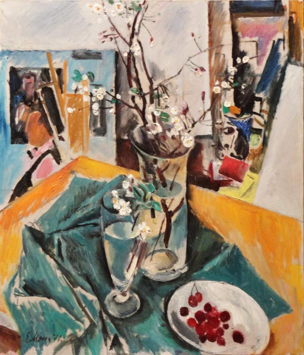 Натюрморт с черешней, Evsey Moiseenko, 1970