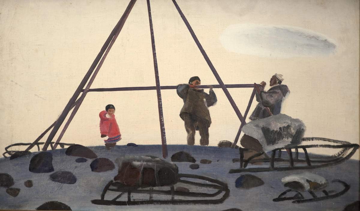 Ярангу строят (Чукотка), Andrey Yakovlev, 1963