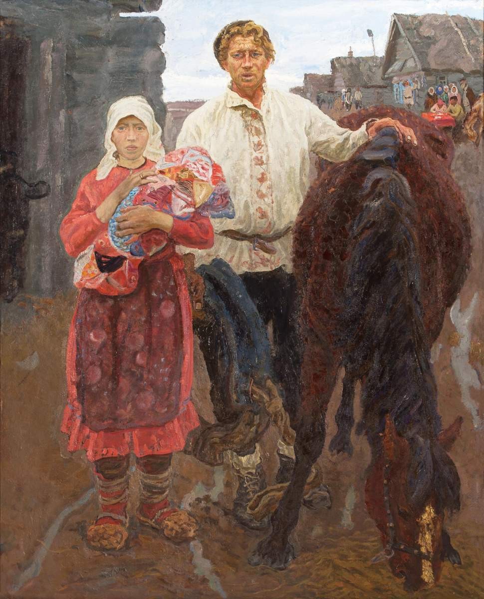К Новой жизни (В колхоз), Aleksei Tkachev, 1975