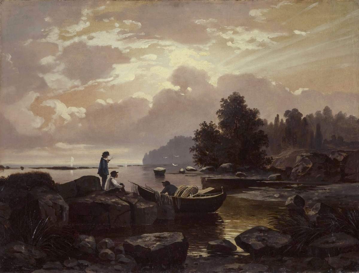 Финляндский пейзаж, Aleksander Gine, 1860s