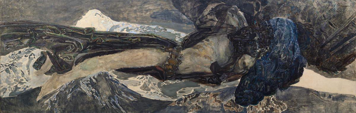 Летящий демон, Mikhail Vrubel, 1899