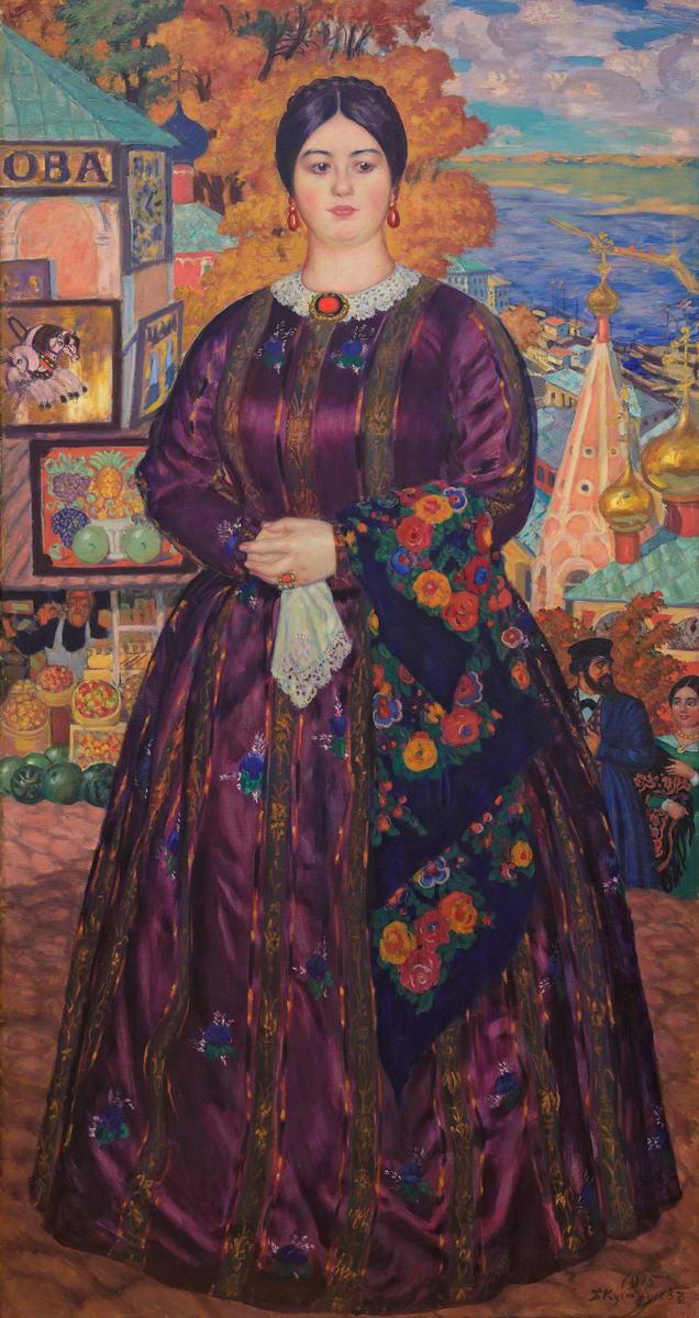 Купчиха, Boris Kustodiev, 1915