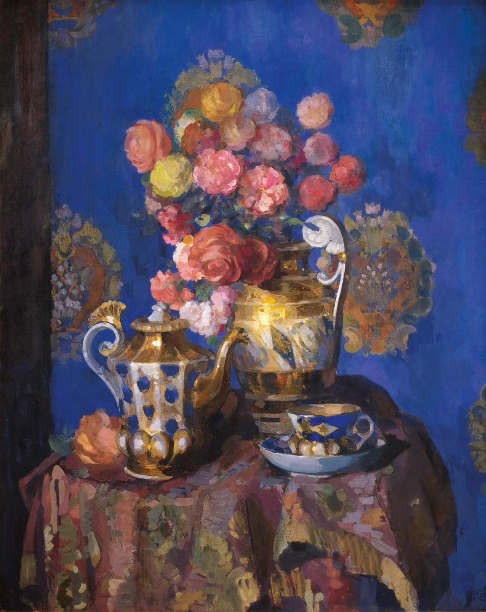 Натюрморт с цветами, Nikolai Sapunov, 1912