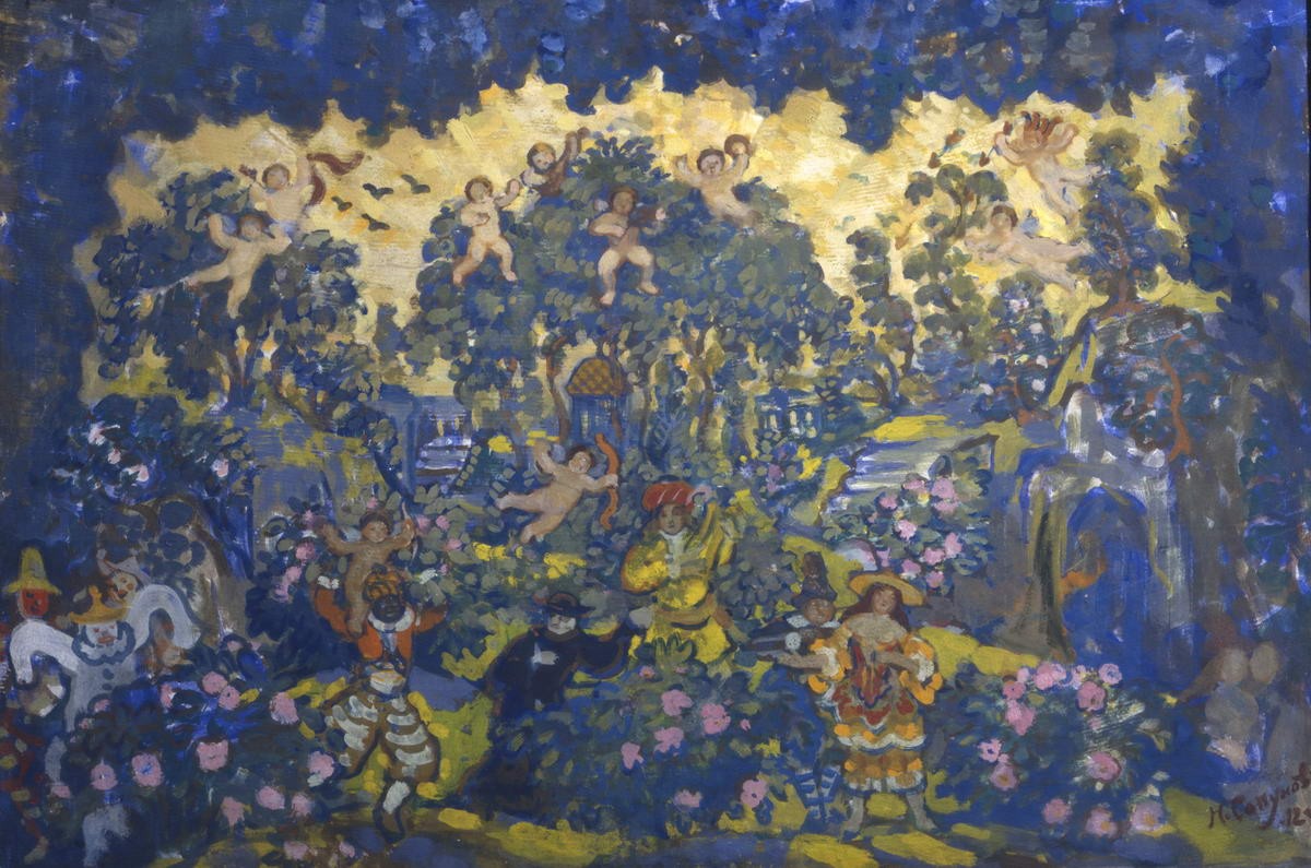 Весна. Маскарад, Nikolai Sapunov, 1912