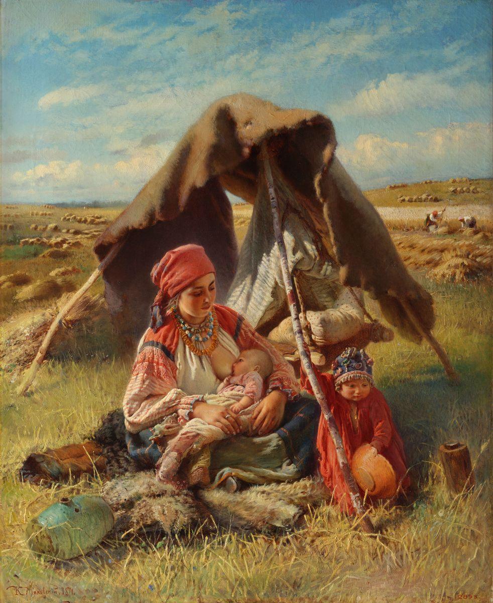 Жница, Konstantin Makovsky, 1871