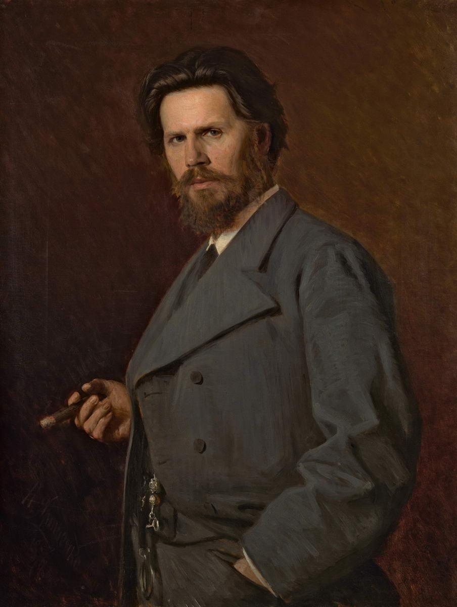 Портрет И. Н. Крамского, Nikolai Yaroshenko, 1876