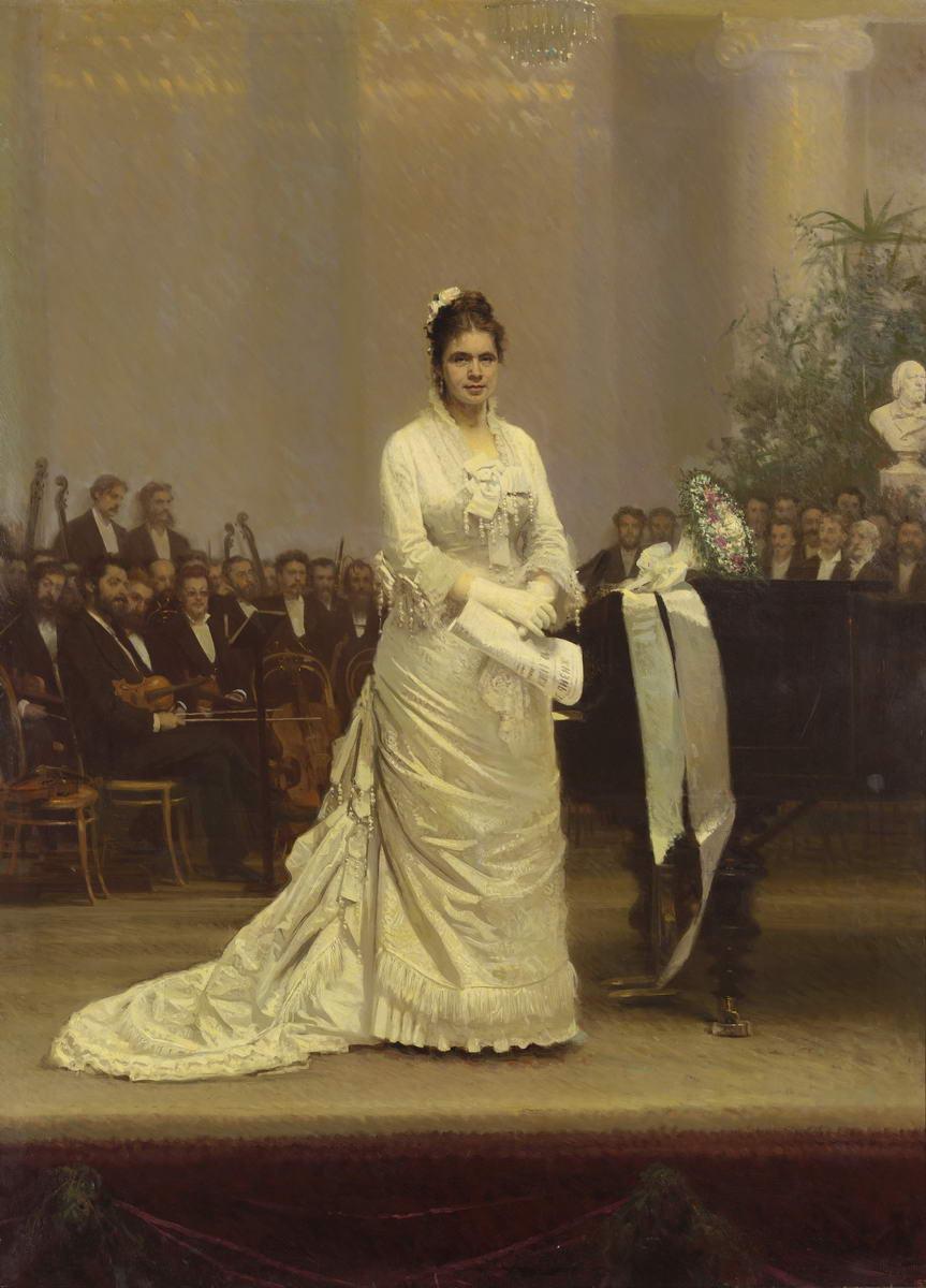Портрет певицы Елизаветы Андреевны Лавровской (1845-1919), Ivan Kramskoi, 1879