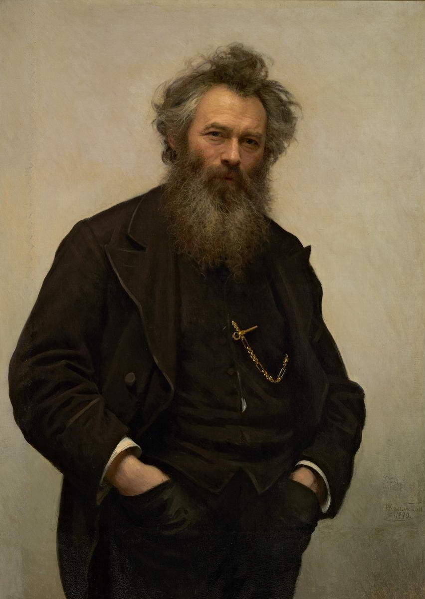 Портрет И. И. Шишкина, Ivan Kramskoi, 1880