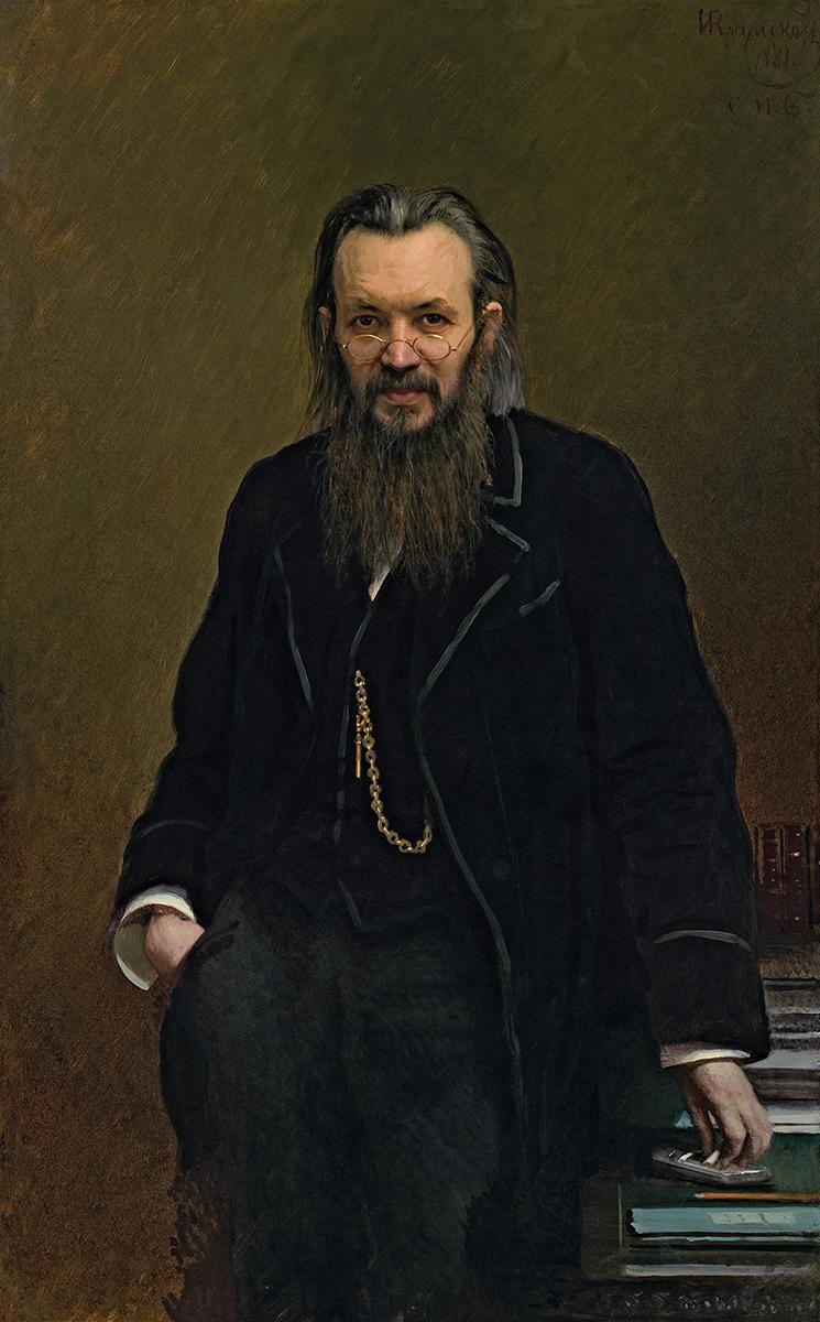 Портрет писателя и публициста А. С. Суворина, Ivan Kramskoi, 1881