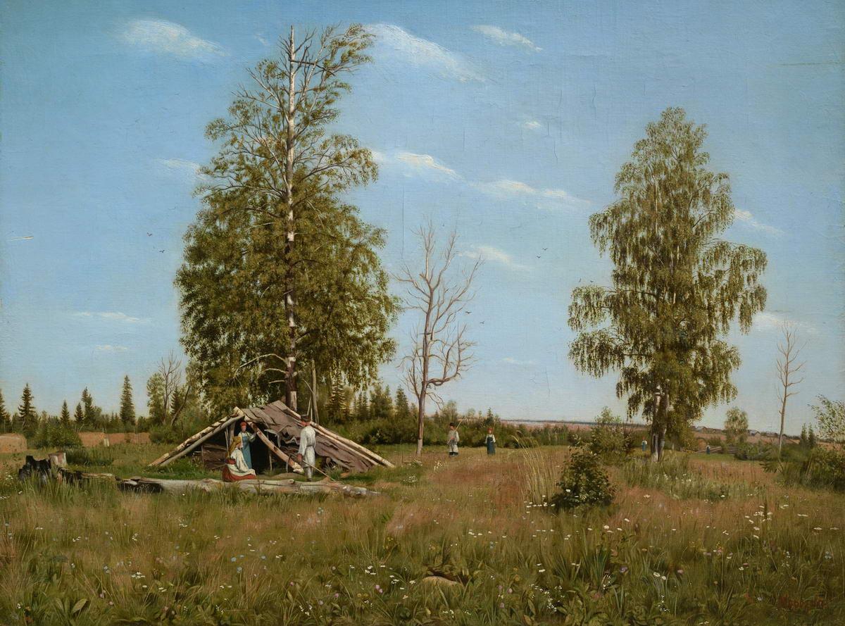 Отдых на сенокосе, Alexander Ivanovich Morozov, 1860