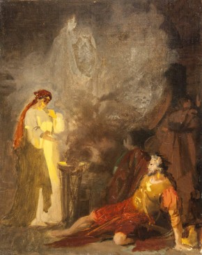 Аэндорская волшебница вызывает тень Самуила (Саул у Аэндорской волшебницы)