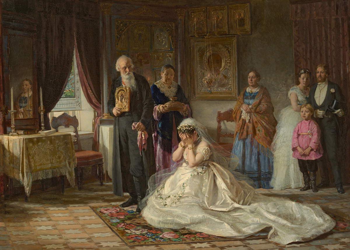 Перед венцом, Firs Zhuravlev, 1874