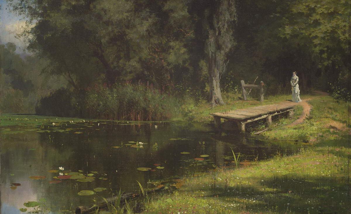 Заросший пруд, Vasily Polenov, 1880