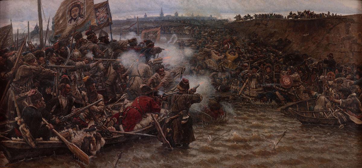 Покорение Сибири Ермаком, Vasily Surikov, 1895