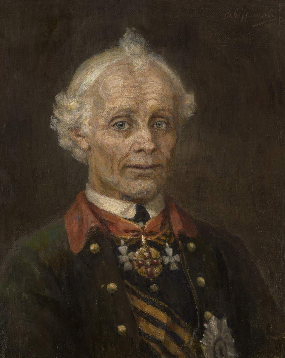 Портрет генералиссимуса А. В. Суворова, Vasily Surikov, 1907