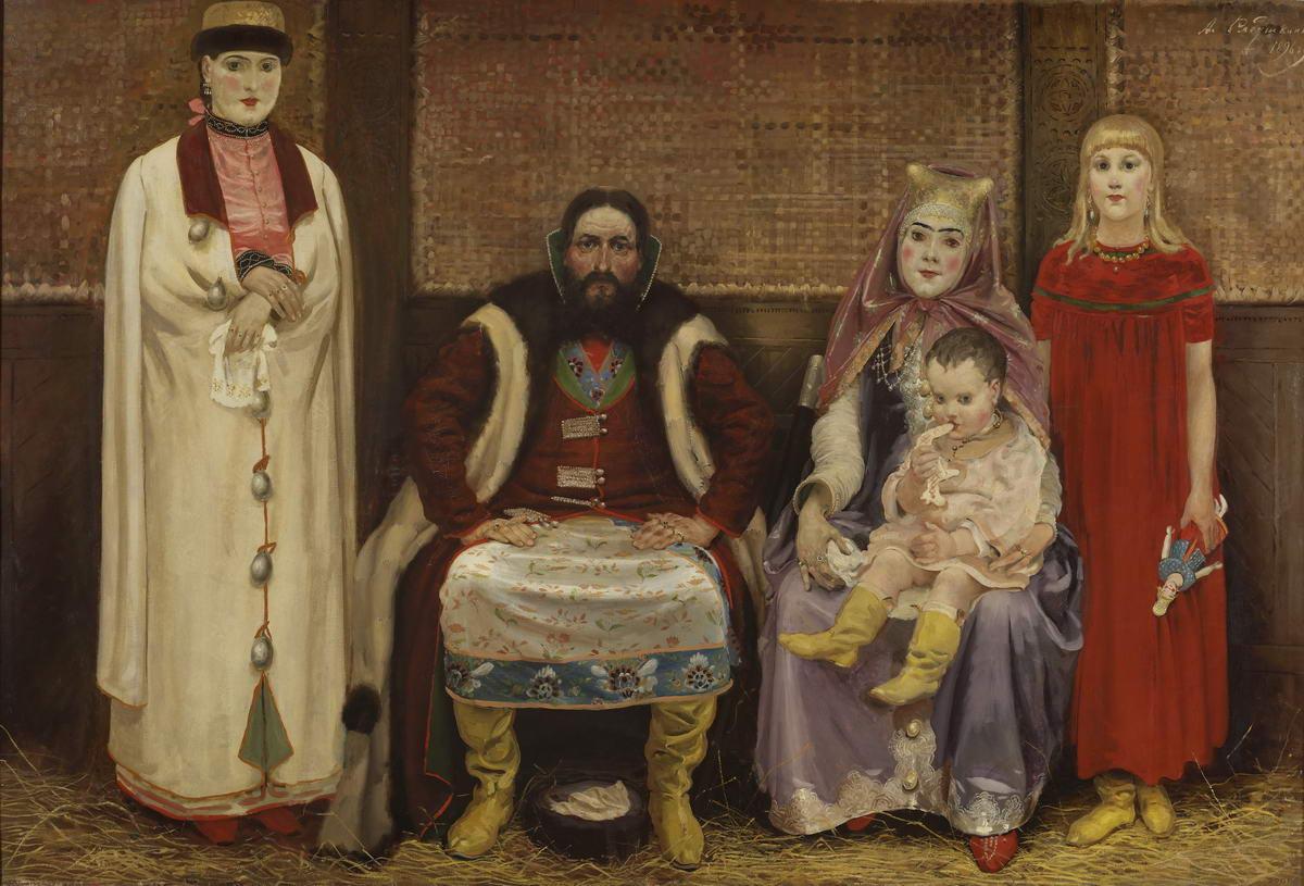 Семья купца в XVII веке, Andrei Petrovich Ryabushkin, 1896