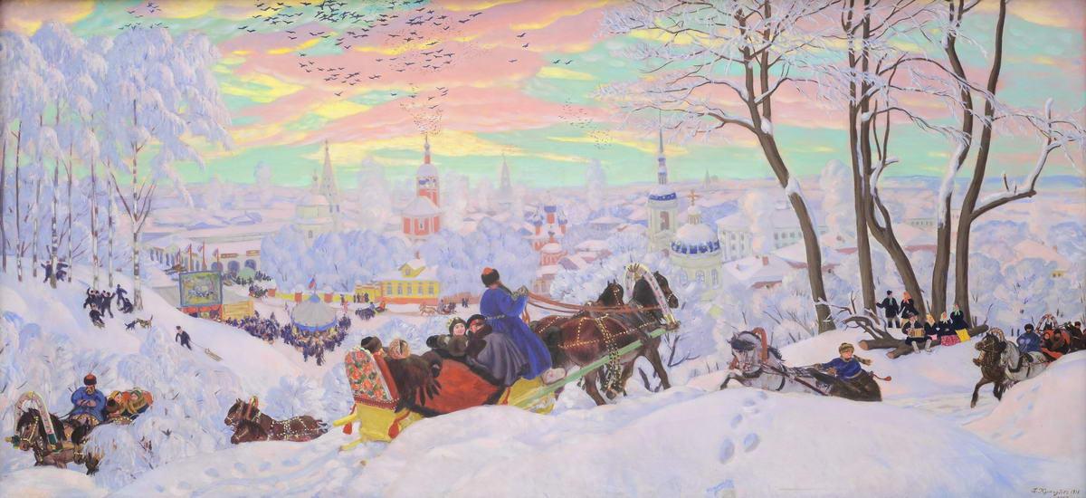 Масленица, Boris Kustodiev, 1916