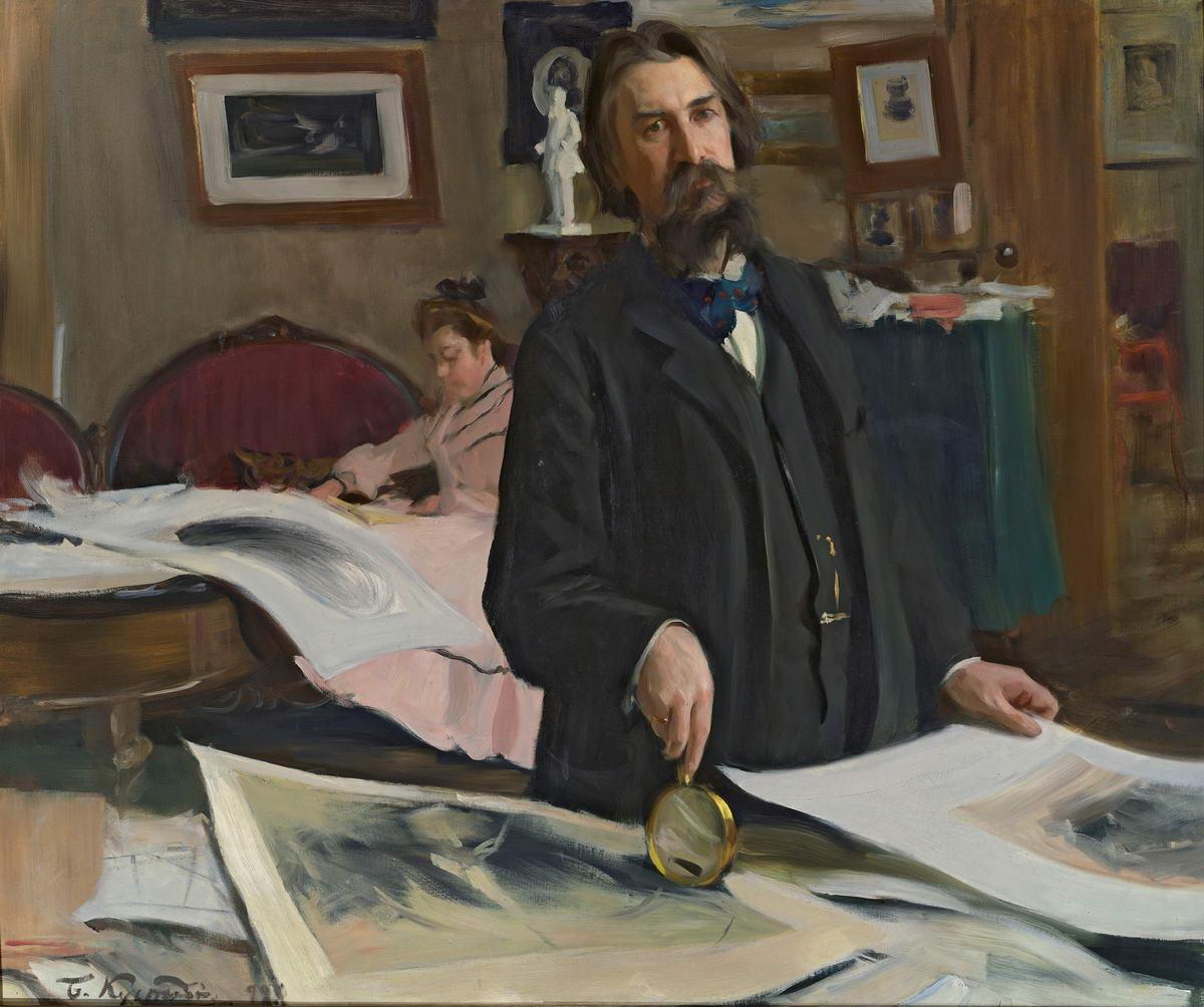 Портрет В. В. Матэ, Boris Kustodiev, 1902