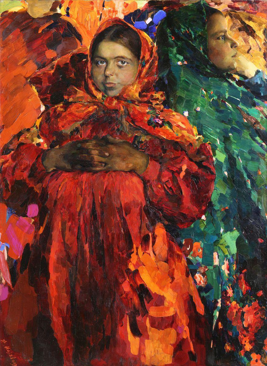 Две девки, Filipp Malyavin, 1910s
