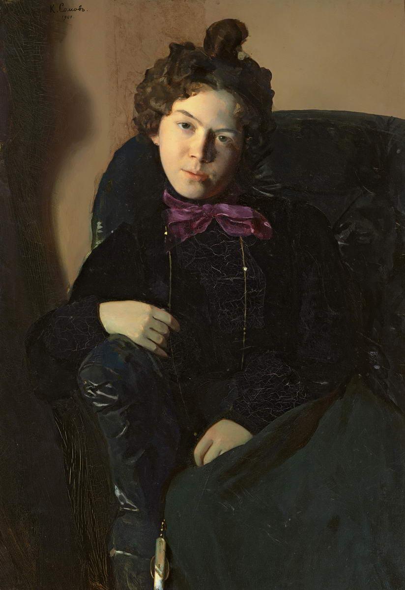 Портрет А. П. Остроумовой, Konstantin Somov, 1901