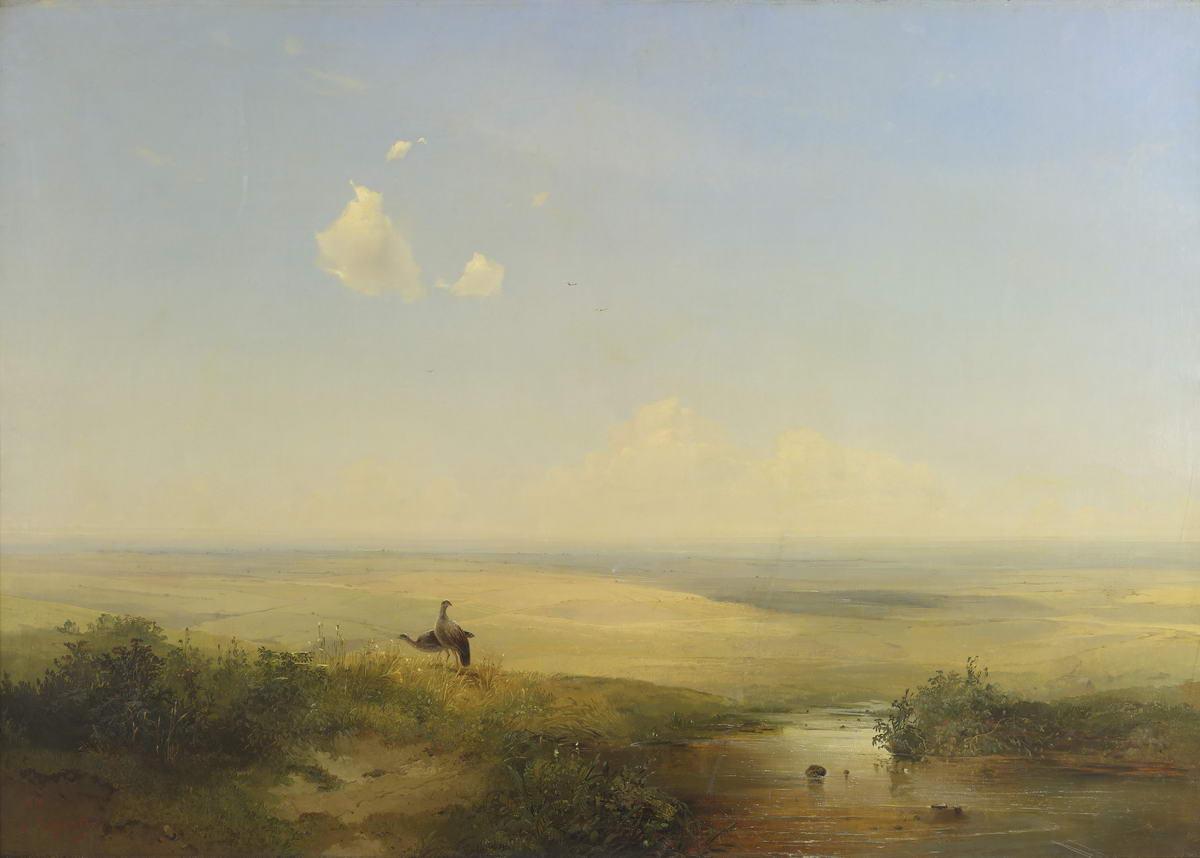 Степь днем, Alexei Savrasov, 1852