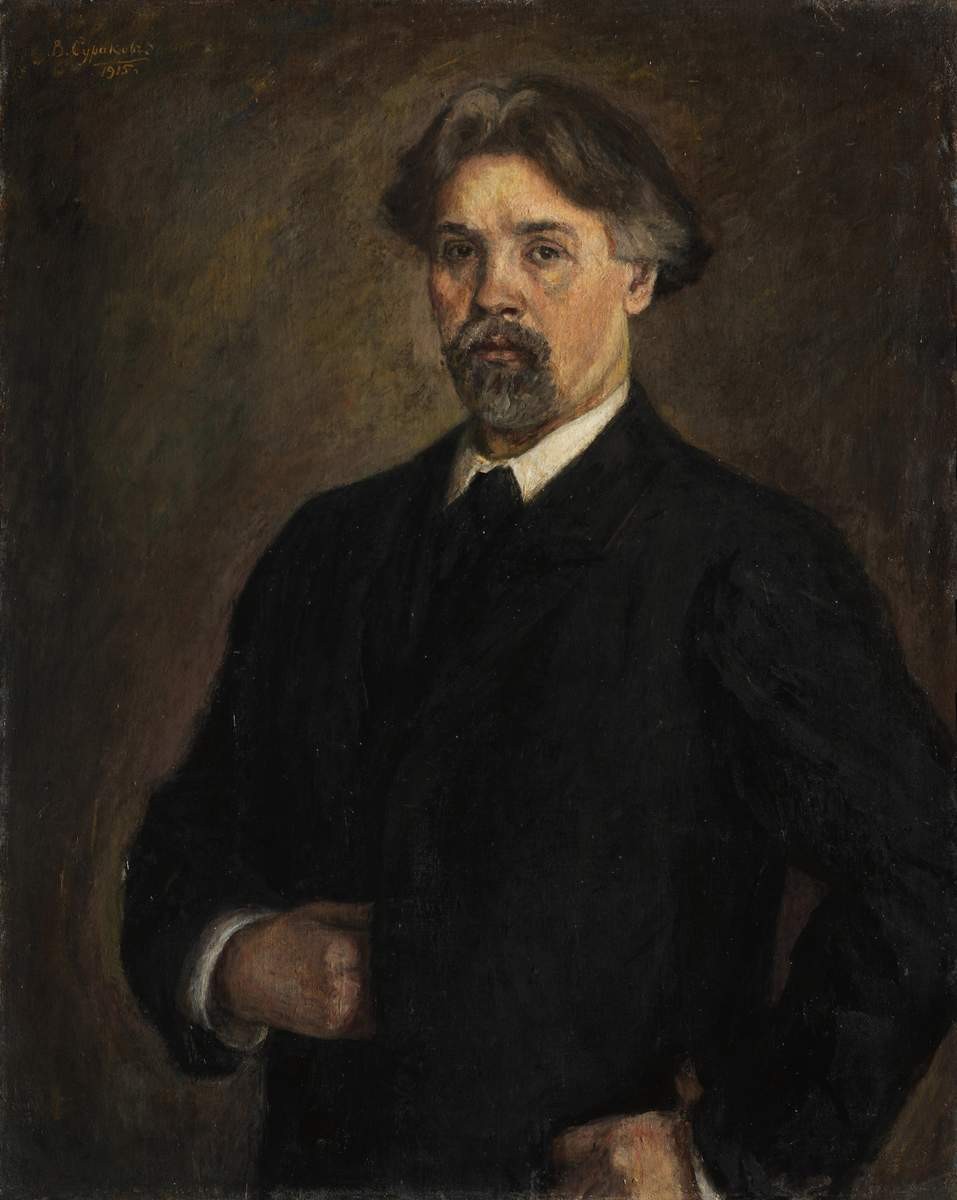 Автопортрет, Vasily Surikov, 1915