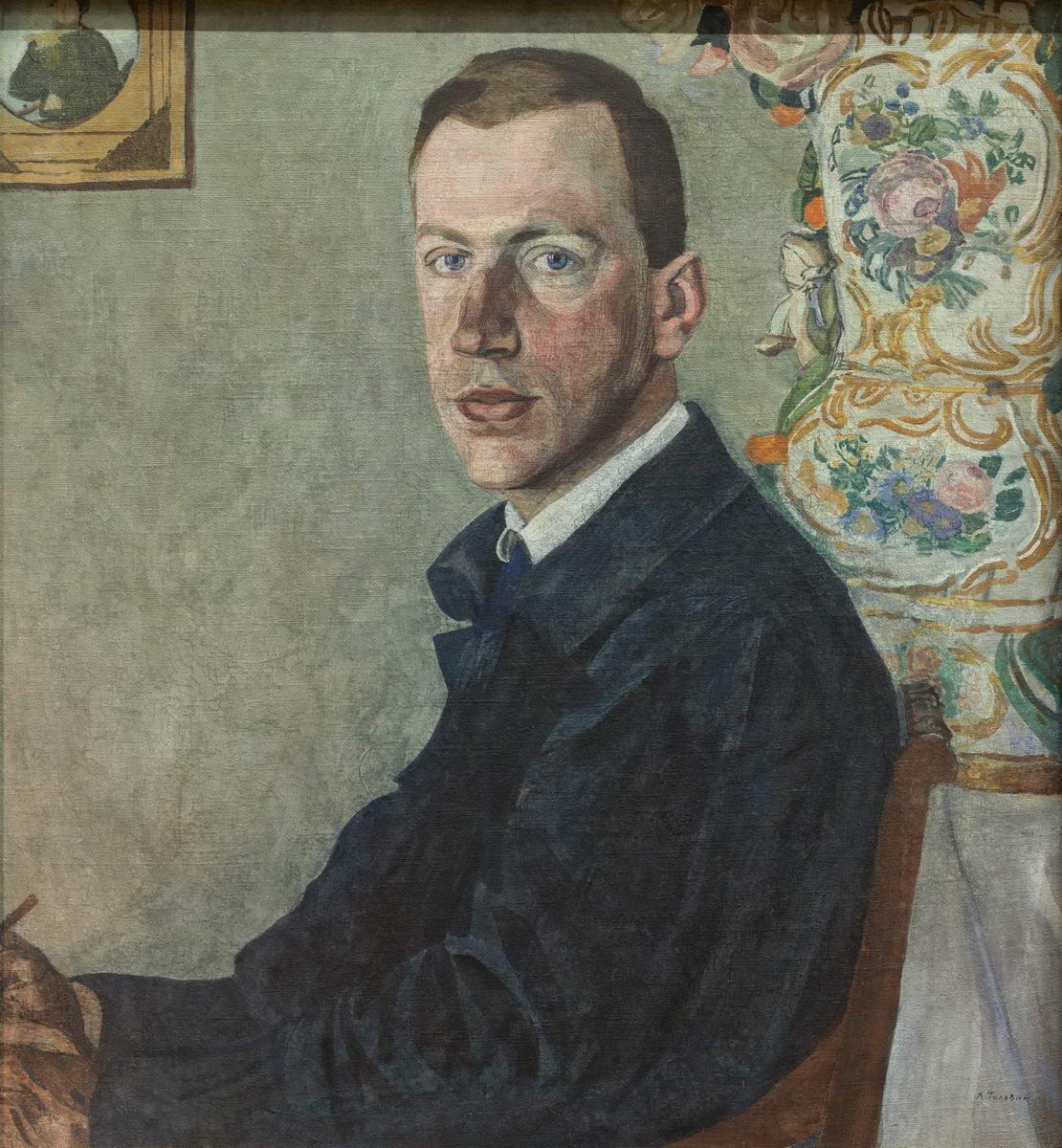 Портрет Э. Ф. Голлербаха, Aleksandr Golovin, 1923