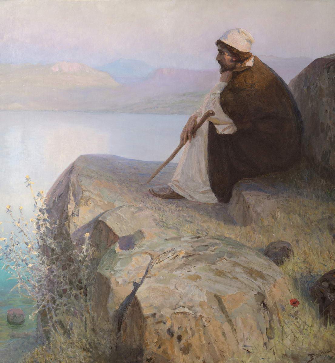 Мечты (На горе), Vasily Polenov, 1890s–1900s