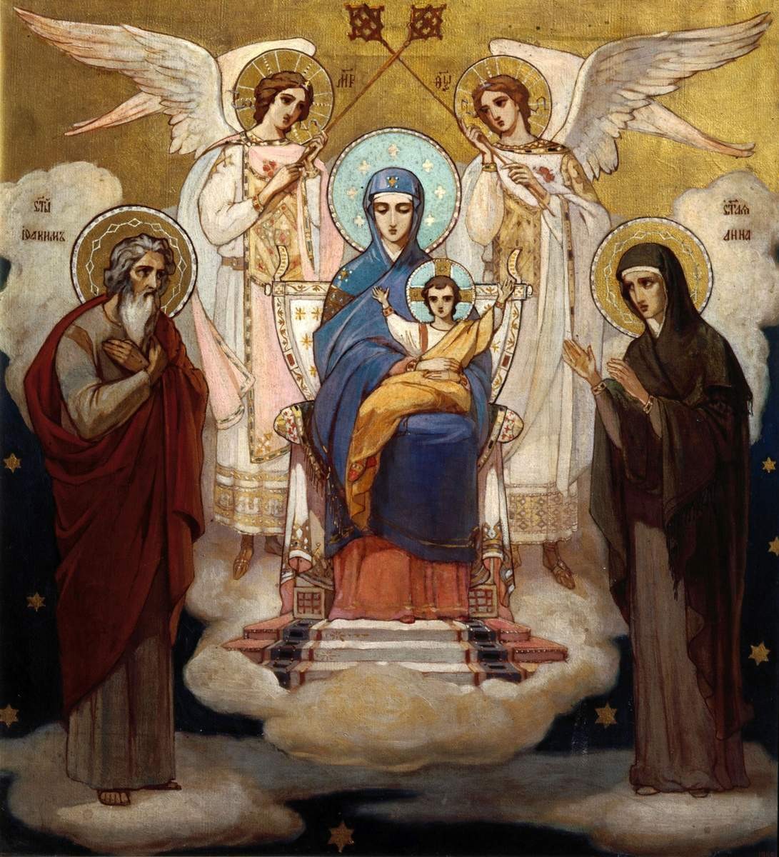 Богородица на престоле, Nikolay Bruni, c. 1901