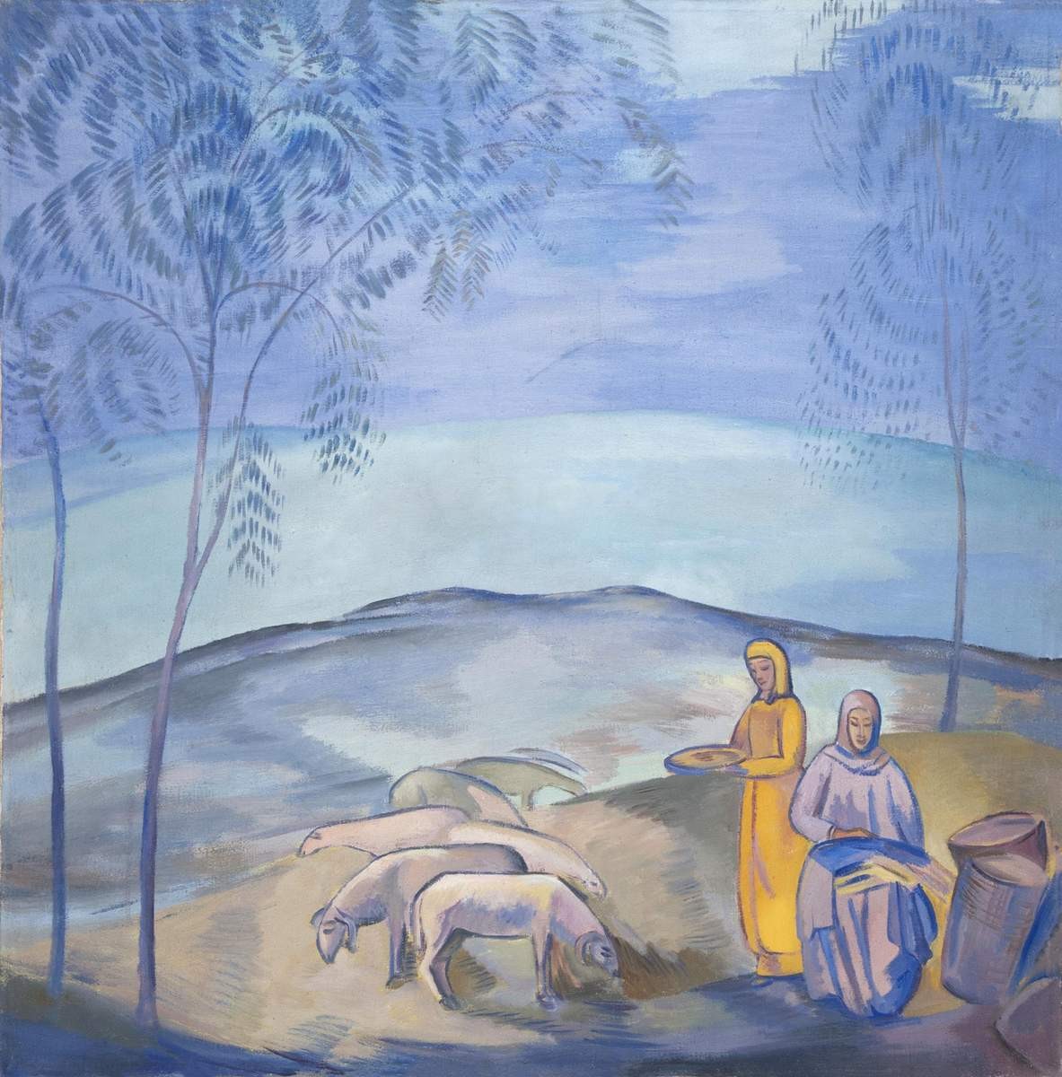 В степи, Pavel Kuznetsov, 1912