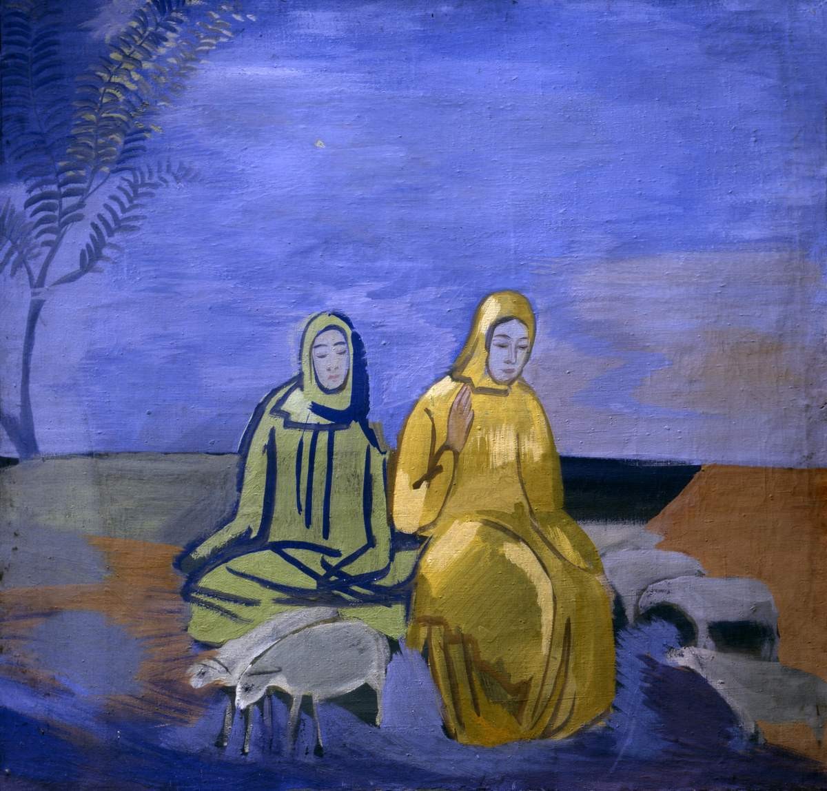Вечер в степи, Pavel Kuznetsov, 1915–1916