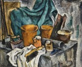 Сундук и глиняная посуда (Героический натюрморт)