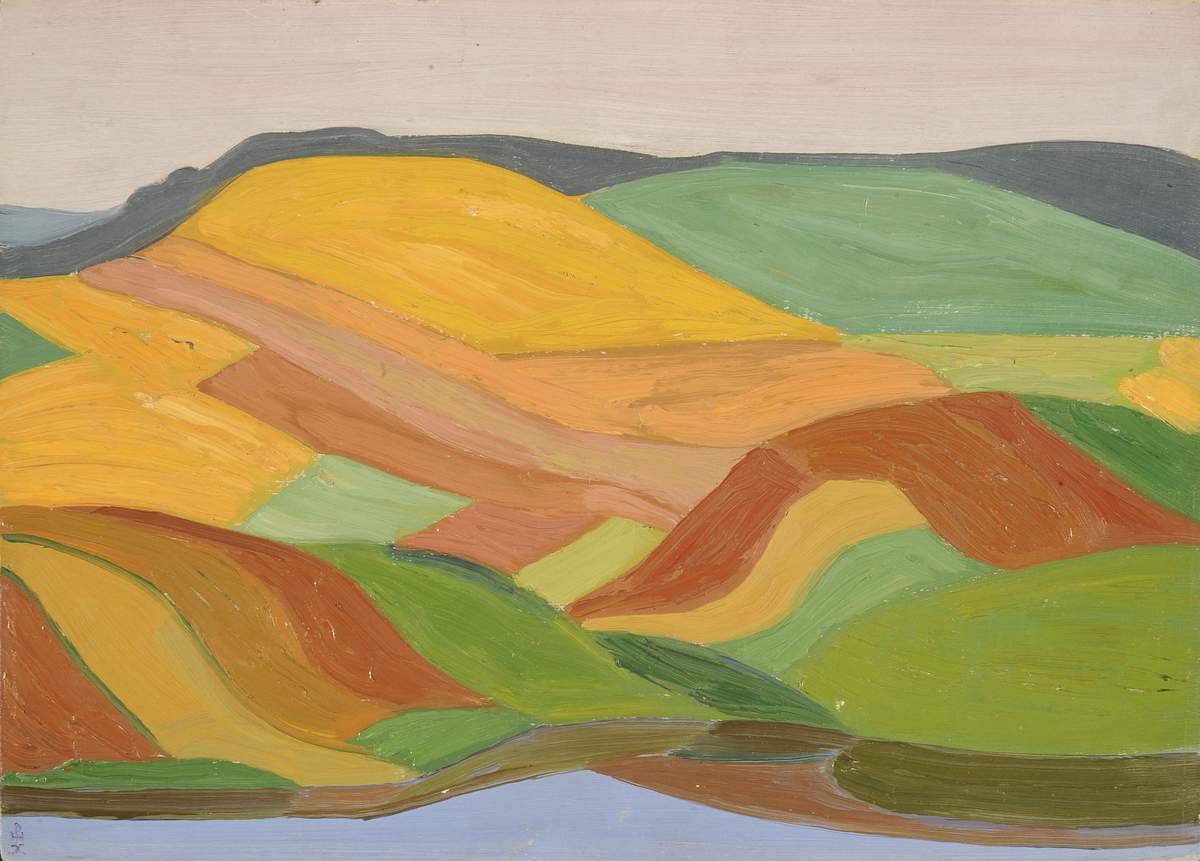 Холмистый пейзаж, Nicholas Roerich, 1910s