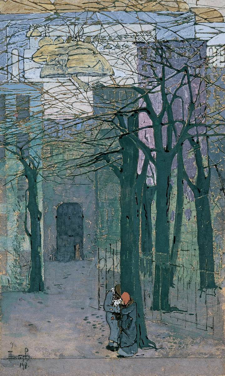 Субботний звон, Boris Grigoriev, 1908