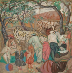 At the Zebras (In a Zoo)
