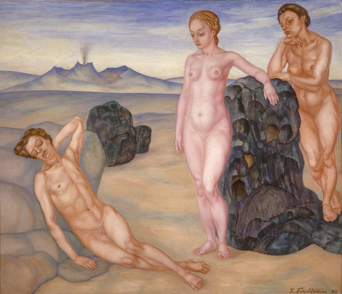 Сон, Kuzma Petrov-Vodkin, 1910