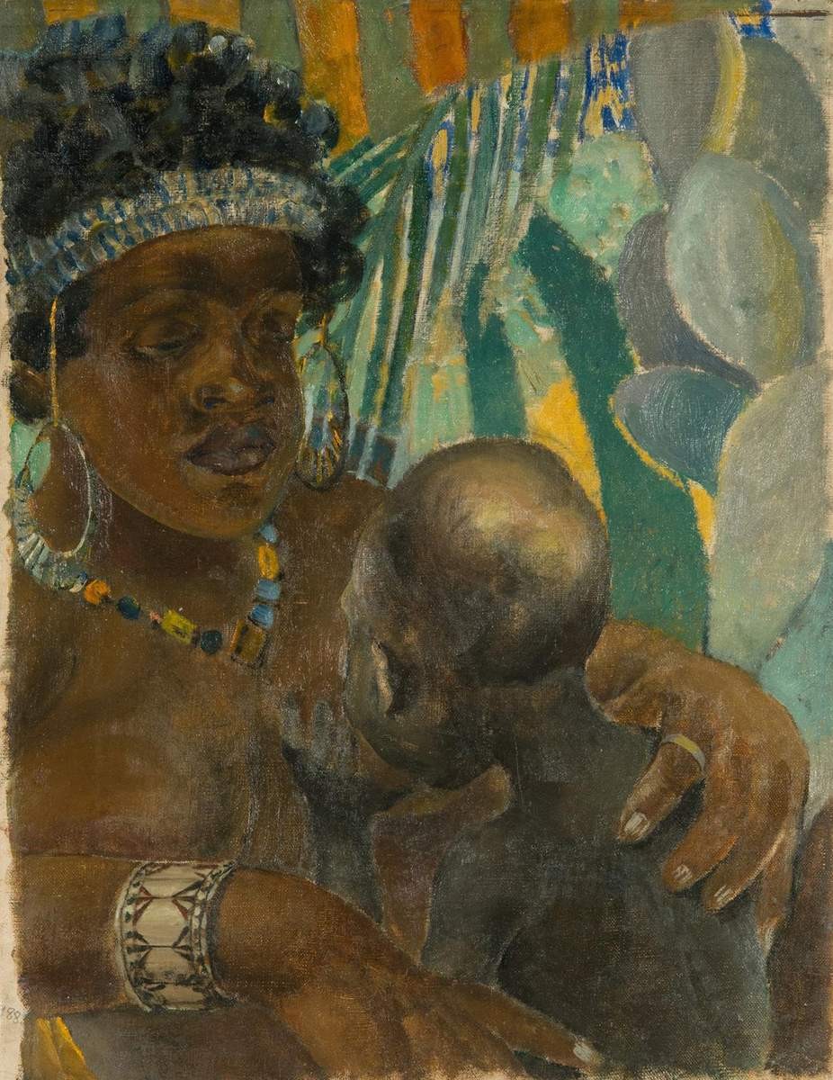 Негритянка, Kuzma Petrov-Vodkin, 1907