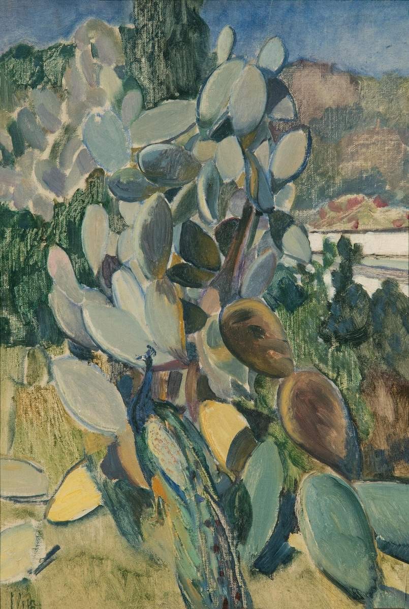 Кактусы, Kuzma Petrov-Vodkin, 1907