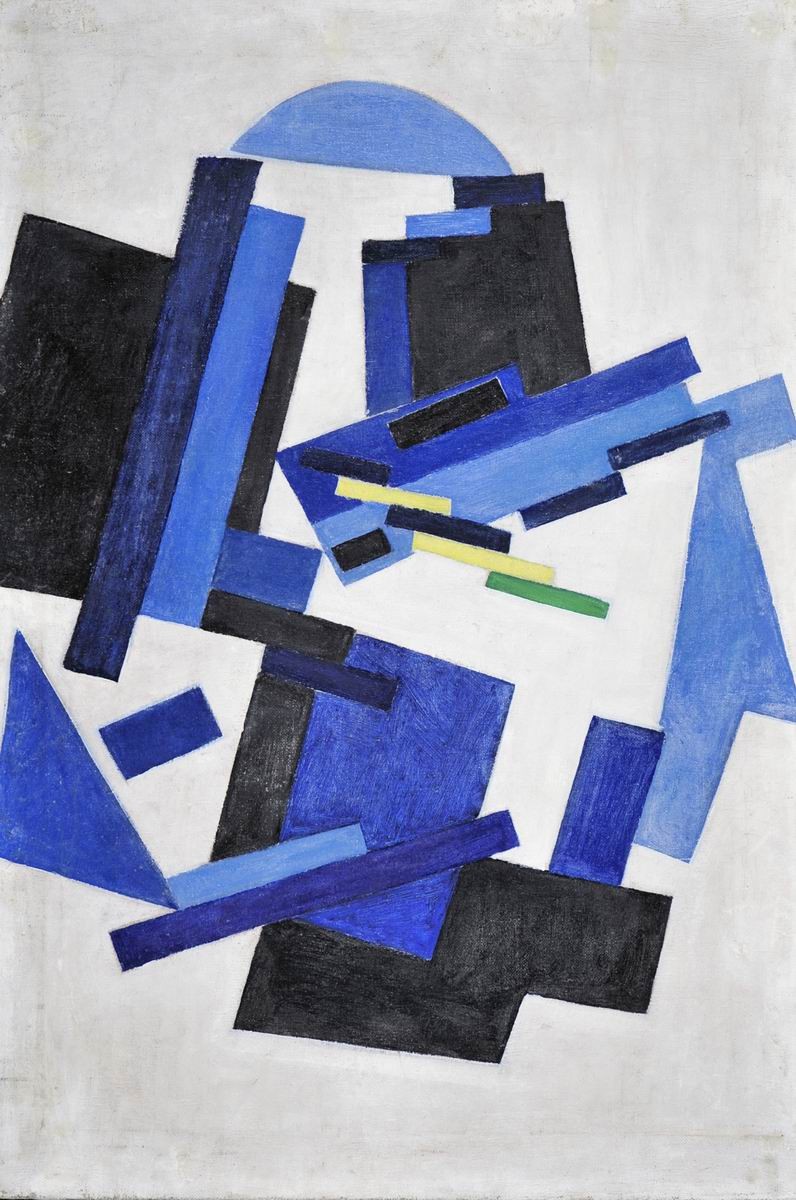 Беспредметная композиция, Olga Rozanova, c. 1916