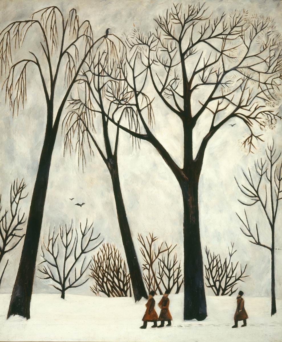 Зима, Natalia Goncharova, 1911