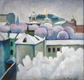 Городской зимний пейзаж