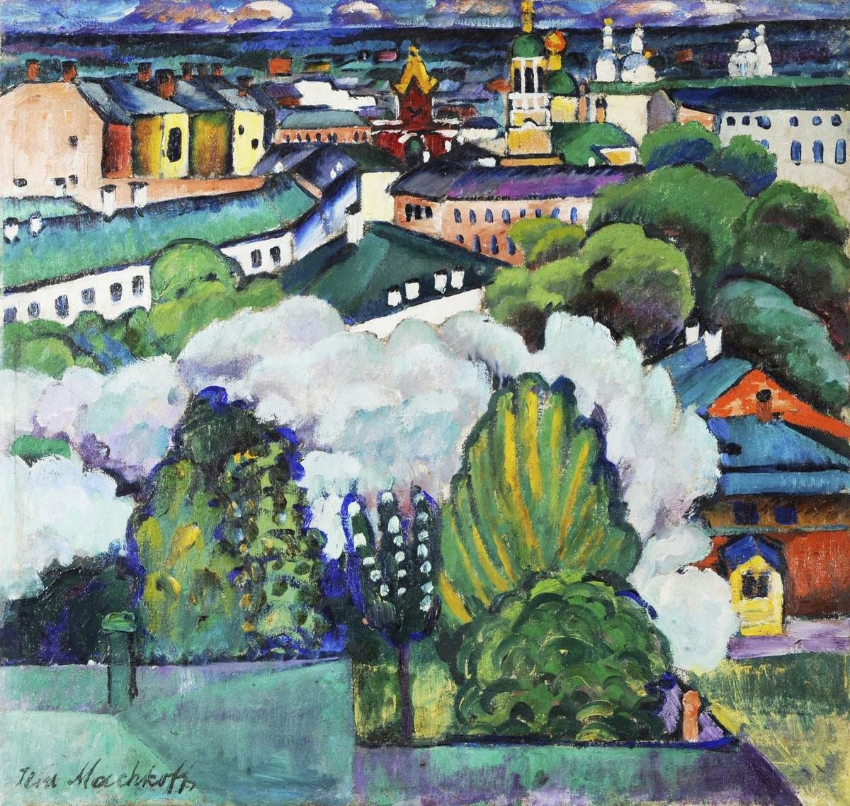 Городской пейзаж (Москва), Ilya Mashkov, 1911