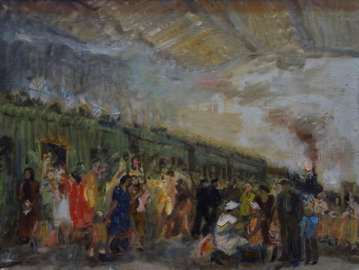 Эвакуация, Varvara Arkadyevna Rayevskaya-Rutkovskaya, 1942