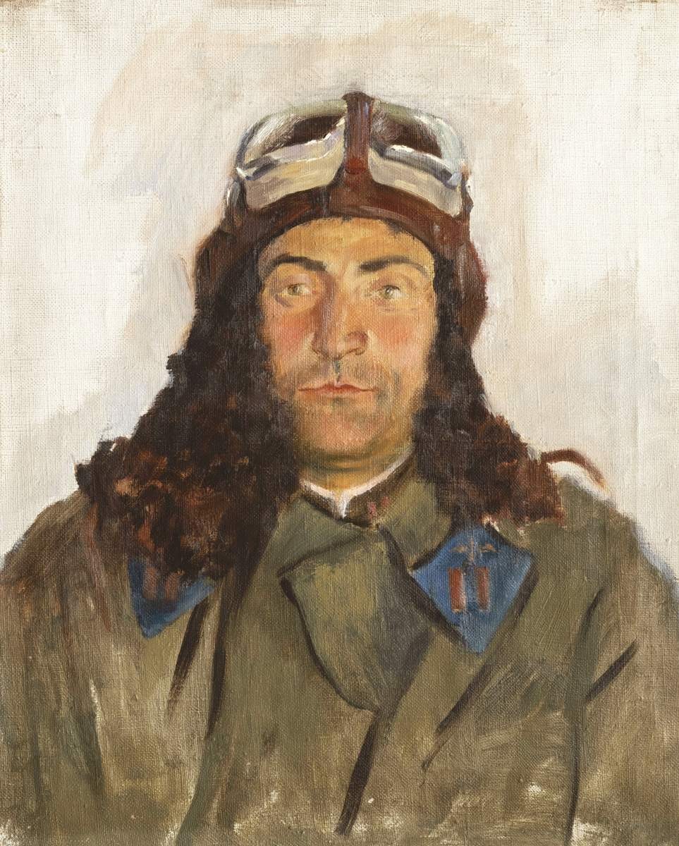 Портрет летчика Л., Viktor Proshkin, 1942