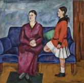 Портрет С. П. Кончаловской с дочерью